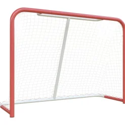 Divers Sports-vidaXL But de hockey avec filet rouge et blanc 153x60x118 cm