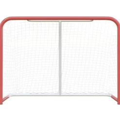 Divers Sports-vidaXL But de hockey avec filet rouge et blanc 153x60x118 cm