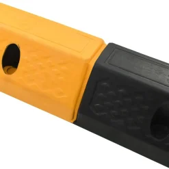 Signalétique-vidaXL Butoir de stationnement 2 pcs Caoutchouc 49 x 15 x 9 cm
