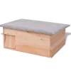 Articles Pour Animaux De Compagnie-vidaXL Cabane pour hérisson 45 x 33 x2 2 cm Bois