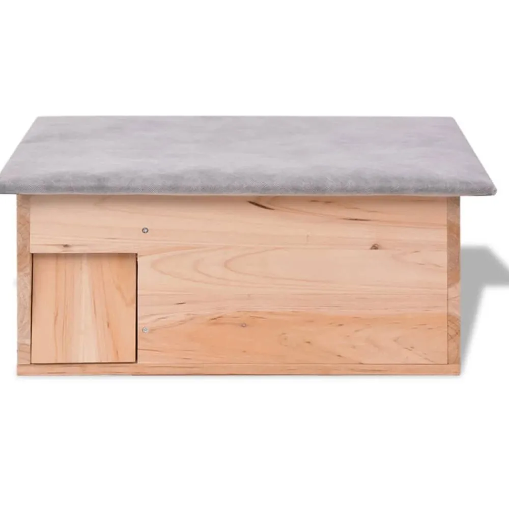 Articles Pour Animaux De Compagnie-vidaXL Cabane pour hérisson 45 x 33 x2 2 cm Bois