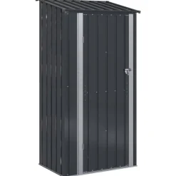 Pelouses & Jardins-vidaXL Cabanons de jardin 103 x 74 x 200 cm Métал Anthracite