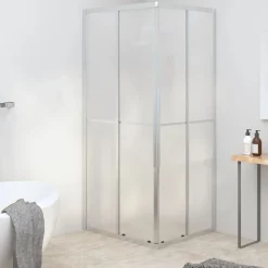 vidaXL Cabine de douche ESG dépoli 90x70x180 cm