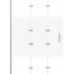 Plomberie-vidaXL Cabine de douche pliable ESG 100x140 cm Blanc