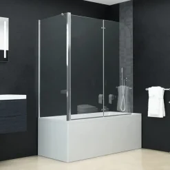 vidaXL Cabine de douche pliante ESG 120x68x130 cm