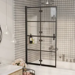 Plomberie-vidaXL Cabine de douche pliable ESG 80x140 cm Noir