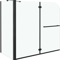 vidaXL Cabine de douche pliante ESG 120x68x130 cm noir