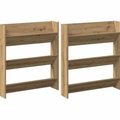 vidaXL Cabinet à chaussures 2 pcs Chêne artisanal 85 x 18 x 90 cm