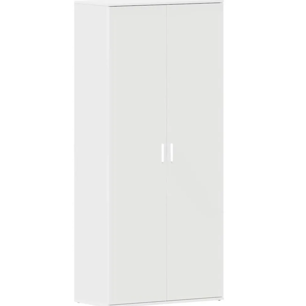 Produits Ménagers-vidaXL Cabinet à chaussures 80 x 39 x 178 cm Bois d'ingénierie Blanc