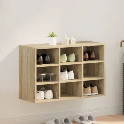 vidaXL Cabinet à chaussures Chêne Sonoma 77,5 x 30 x 51 cm