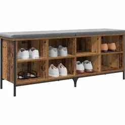 vidaXL Cabinet à chaussures avec étagère 131 x 35 x 50 cm