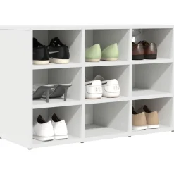 vidaXL Cabinet à chaussures 77,5 x 30 x 51 cm Bois d'ingénierie