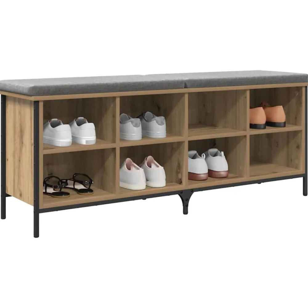 vidaXL Cabinet à chaussures Chêne artisanal 131 x 35 x 50 cm