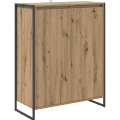 Armoires & Meubles De Rangement-vidaXL Cabinet à chaussures avec porte Chêne artisan 79 x 36 x 100 cm ch&ecirc;ne artisanal