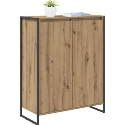 Armoires & Meubles De Rangement-vidaXL Cabinet à chaussures avec porte Chêne artisan 79 x 36 x 100 cm chêne artisanal