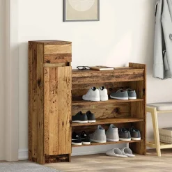 vidaXL Cabinet à chaussures avec porte 100,5 x 28 x 100 cm