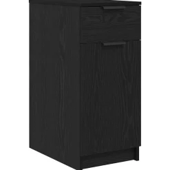 Armoires & Meubles De Rangement-vidaXL Cabinet de Bureau Chêne noir 33 x 50 x 75 cm Bois d'ingénierie Ch&ecirc;ne noir