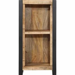vidaXL Cabinet de chevet avec étagère Marron Bois de manguier massif