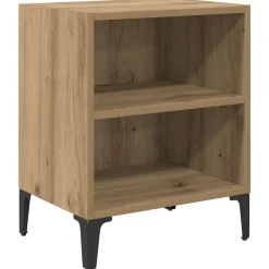 Tables-vidaXL Cabinet de chevet Chêne artisanal 40 x 30 x 50 cm ch&ecirc;ne artisanal