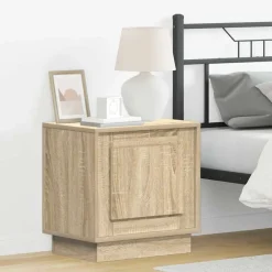 vidaXL Cabinet de chevet Chêne Sonoma 44 x 34,5 x 45 cm