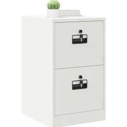 Armoires & Meubles De Rangement-vidaXL Cabinet de Dossier 44 x 50 x 74,5 cm Acier Laminé à Froid Blanc
