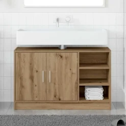 vidaXL Cabinet de salle de bain Chêne artisanal 90 x 29 x 55 cm