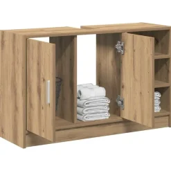 vidaXL Cabinet de salle de bain Chêne artisanal 90 x 29 x 55 cm