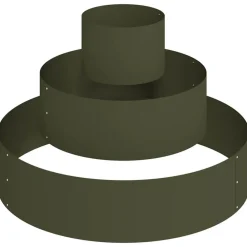 vidaXL Cache-pot de jardin Vert olive 90 x 90 x 20 cm