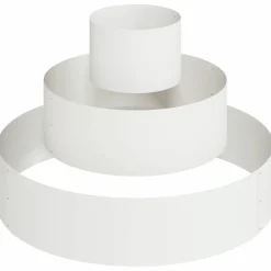 vidaXL Cache-pot de jardin Blanc 90 x 90 x 20 cm Acier laminé à froid