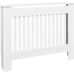 Accessoires Pour Appareils Électroménagers-vidaXL Cache-radiateur 112 cm MDF Blanc