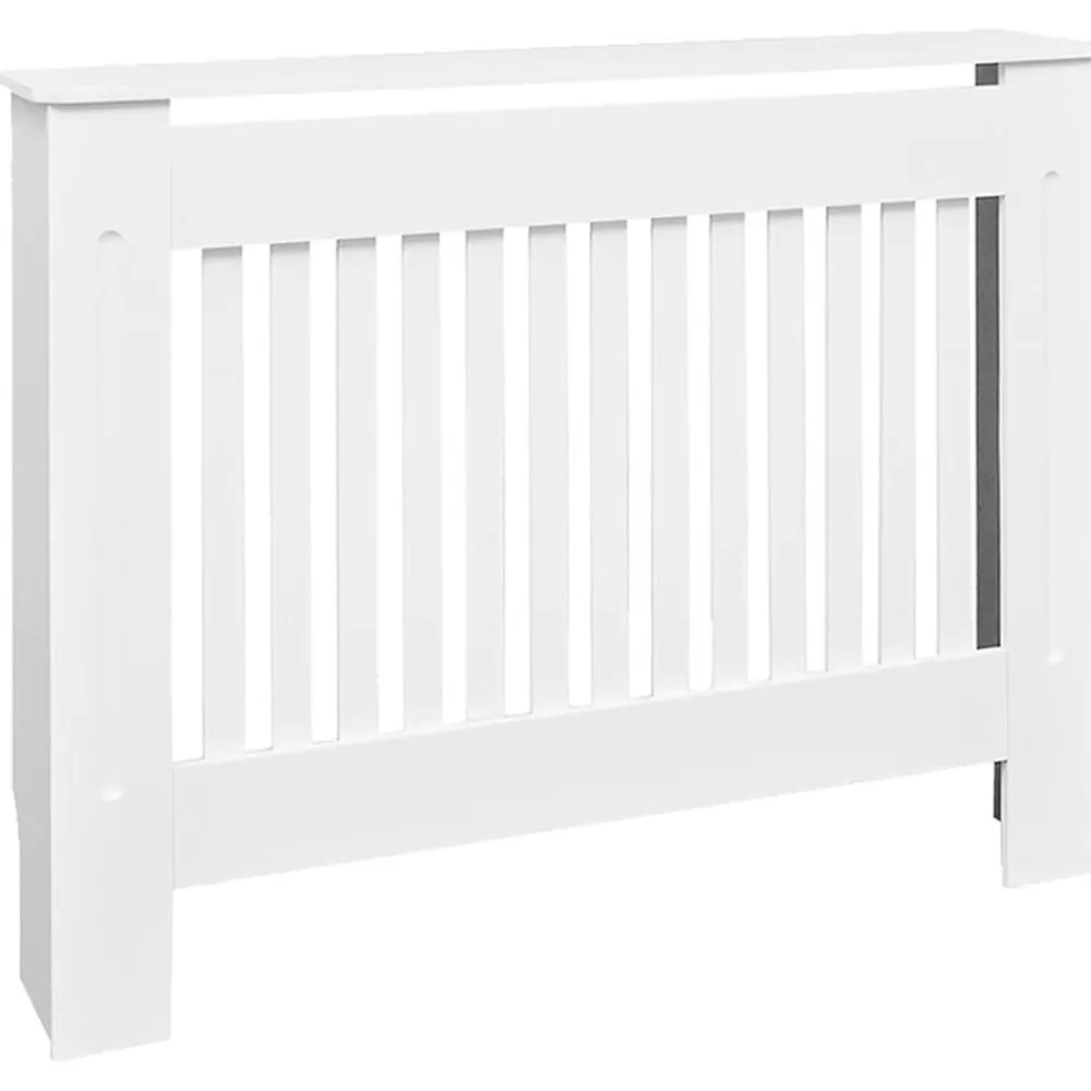 Accessoires Pour Appareils Électroménagers-vidaXL Cache-radiateur 112 cm MDF Blanc