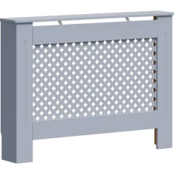 Accessoires Pour Appareils Électroménagers-vidaXL Cache-radiateur 112x19x81,5 cm MDF Anthracite