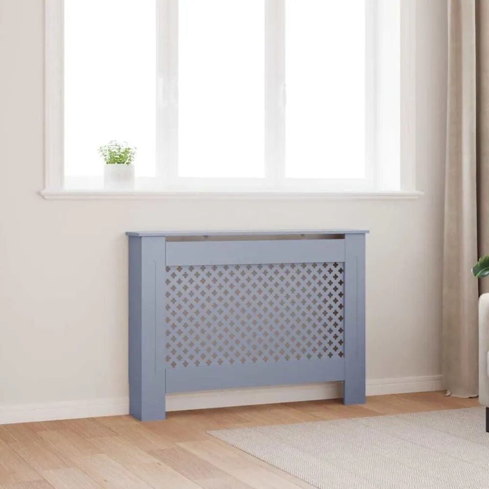 Accessoires Pour Appareils Électroménagers-vidaXL Cache-radiateur 112x19x81,5 cm MDF Anthracite