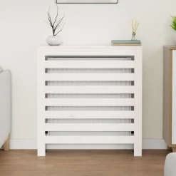 vidaXL Cache-radiateur 79,5x19x84 cm Bois massif de pin