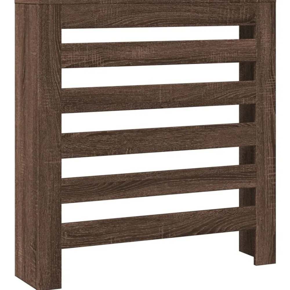 vidaXL Cache-radiateur chêne marron 78x20x82 cm bois d'ingénierie
