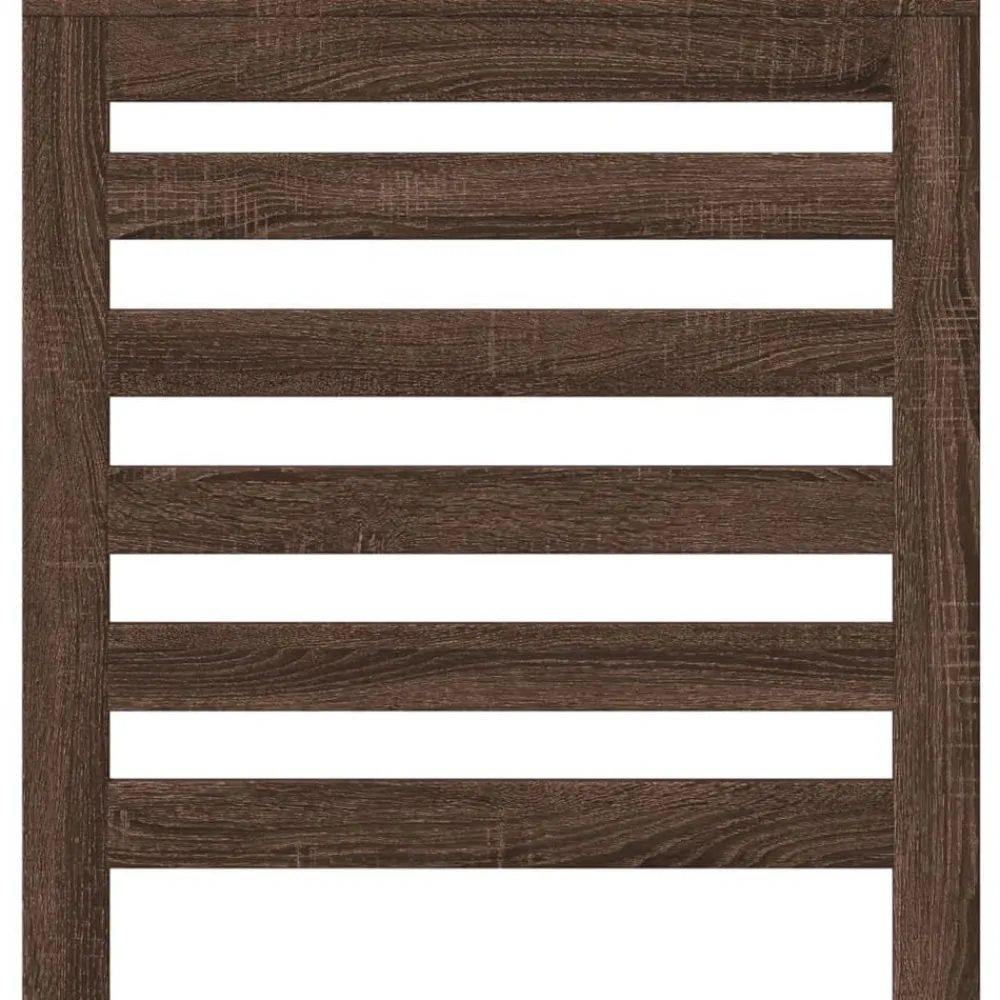 vidaXL Cache-radiateur chêne marron 78x20x82 cm bois d'ingénierie