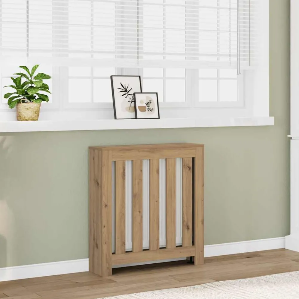 Accessoires Pour Appareils Électroménagers-vidaXL Cache-radiateur chêne artisanal 78x20x82 cm bois d'ingénierie Chêne
