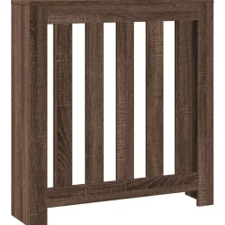 Accessoires Pour Appareils Électroménagers-vidaXL Cache-radiateur chêne marron 78x20x82 cm bois d'ingénierie Ch&ecirc;ne marron