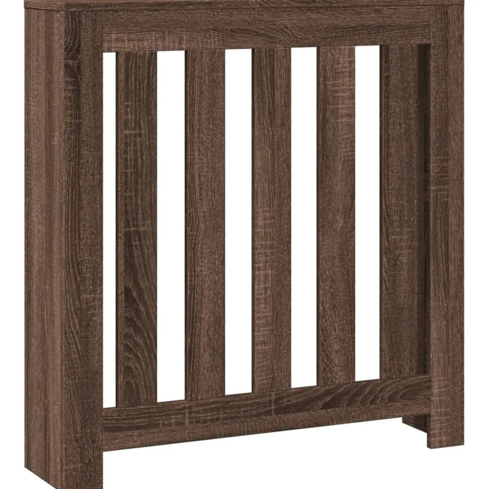 Accessoires Pour Appareils Électroménagers-vidaXL Cache-radiateur chêne marron 78x20x82 cm bois d'ingénierie Chêne marron