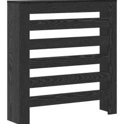 vidaXL Cache-Radiateur Chêne noir 78 x 20 x 82 cm Bois d'ingénierie