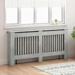 vidaXL Cache-Radiateur 172 x 19 x 81,5 cm Bois d'ingénierie