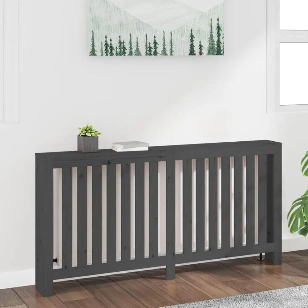 vidaXL Cache-radiateur 169x19x84 cm Bois massif de pin