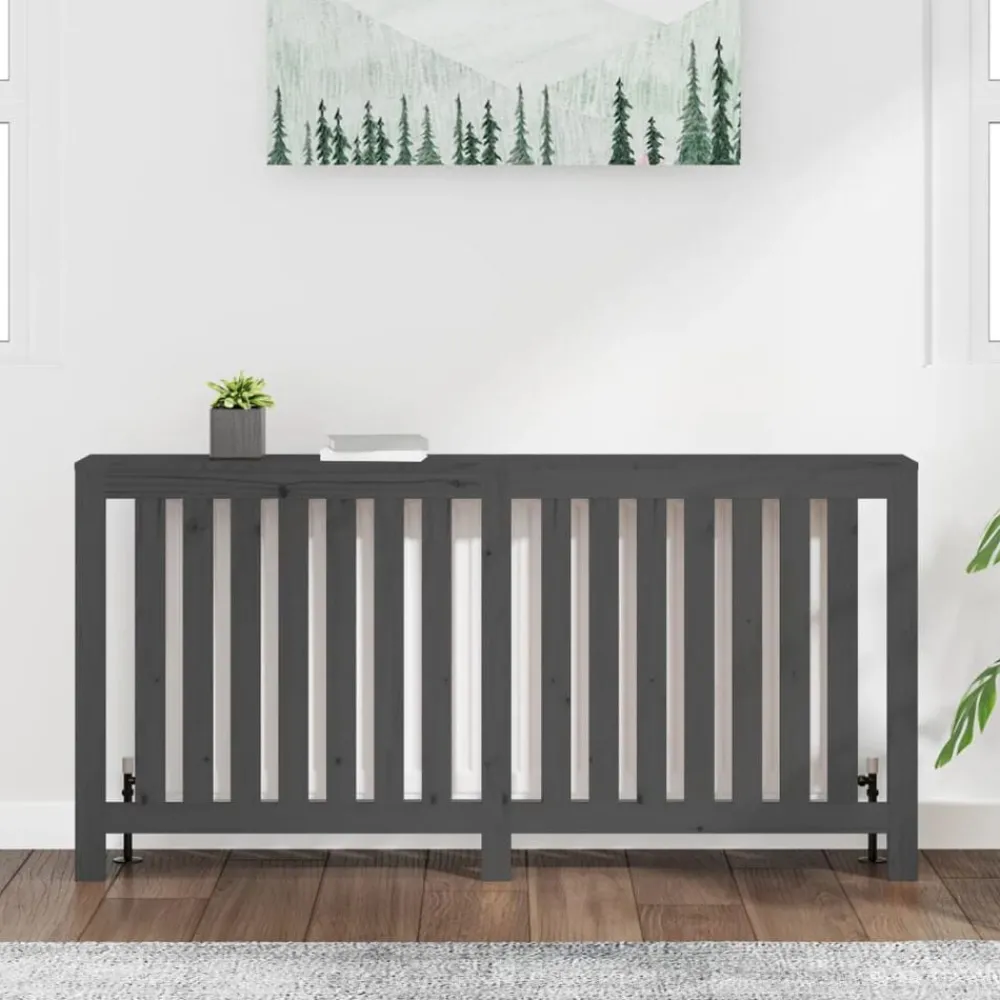 vidaXL Cache-radiateur 169x19x84 cm Bois massif de pin
