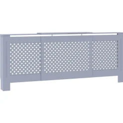 Accessoires Pour Appareils Électroménagers-vidaXL Cache-radiateur MDF 205 cm Gris