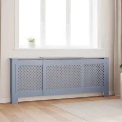 Accessoires Pour Appareils Électroménagers-vidaXL Cache-radiateur MDF 205 cm Gris