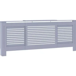 Accessoires Pour Appareils Électroménagers-vidaXL Cache-radiateur MDF 205 cm Gris