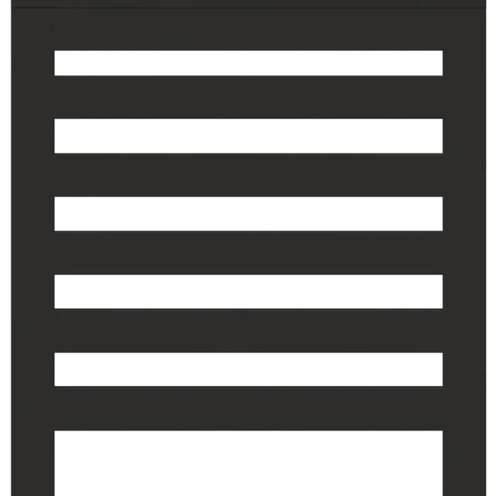 Accessoires Pour Appareils Électroménagers-vidaXL Cache-radiateur 78x20x82 cm bois d'ingénierie Noir