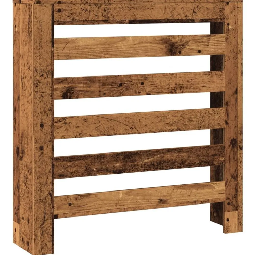vidaXL Cache-radiateur 78x20x82 cm bois d'ingénierie