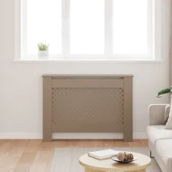Accessoires Pour Appareils Électroménagers-vidaXL Cache-radiateur 112x19x81,5 cm MDF Marron