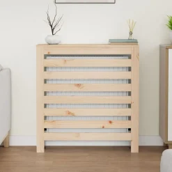Accessoires Pour Appareils Électroménagers-vidaXL Cache-radiateur 79,5x19x84 cm Bois massif de pin Naturel
